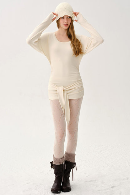 Light Rayon Pleated Long Top