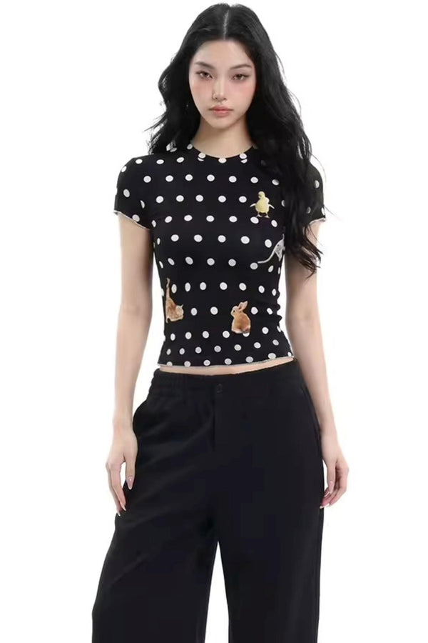 Retro Printed Summer Top