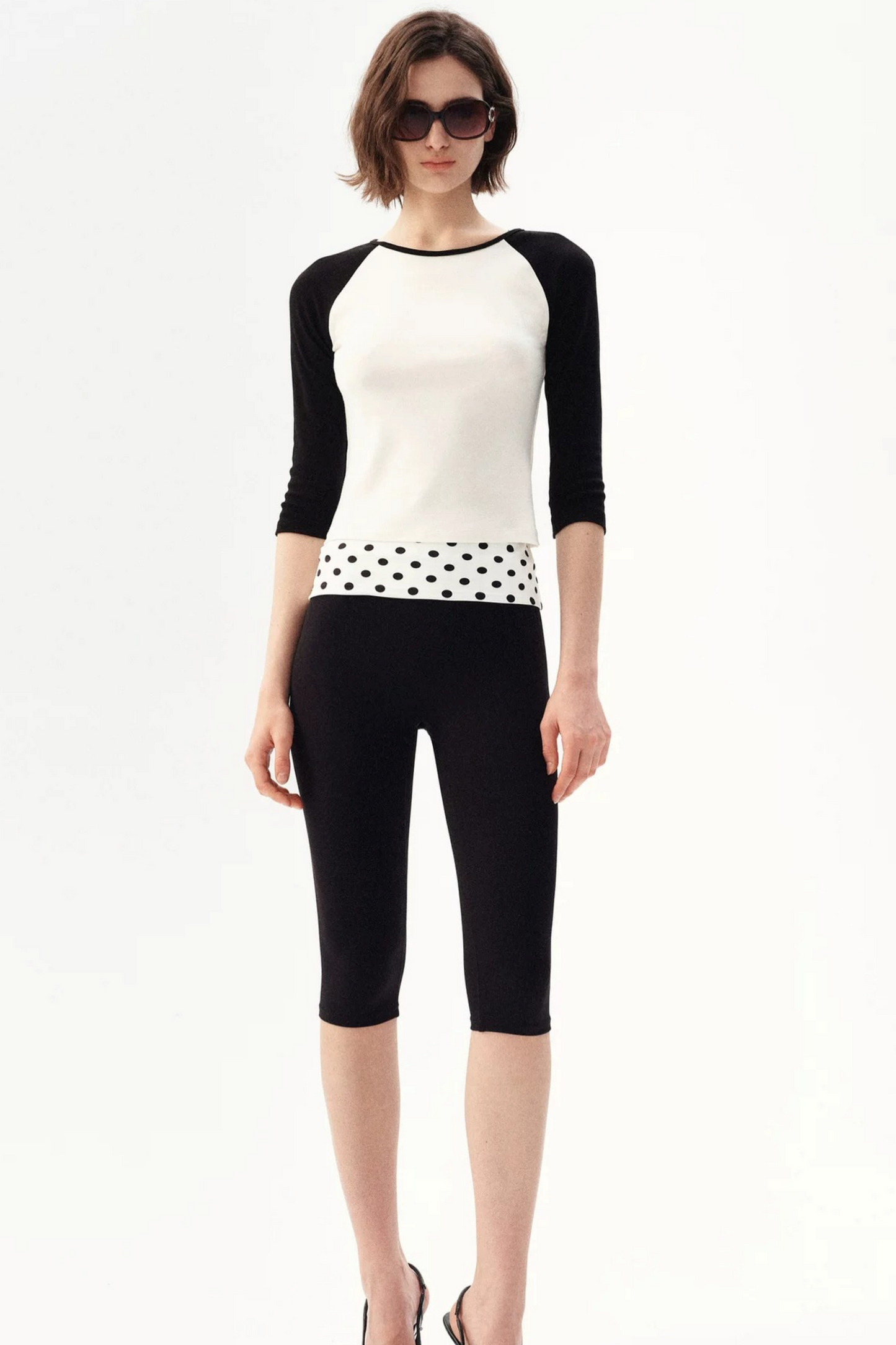 French Color-Blocked Raglan Top