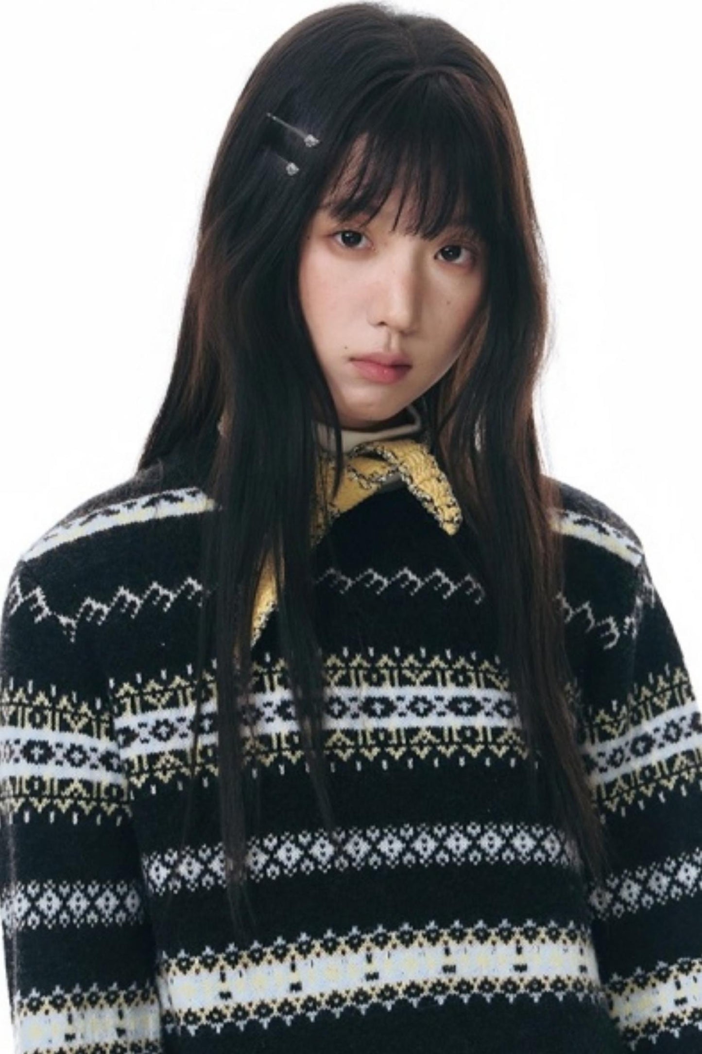 Fair Isle Jacquard Striped Sweater