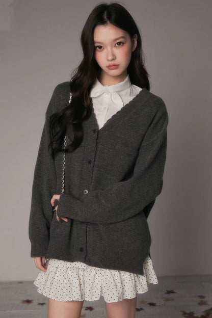 Lace Knit Feminine Cardigan