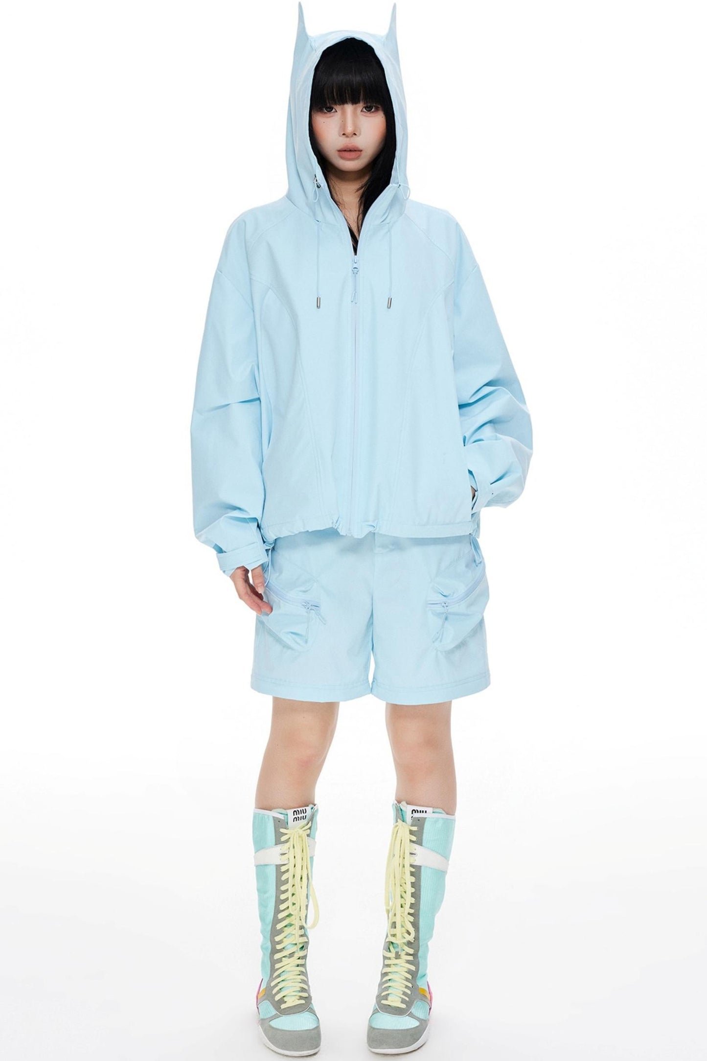 Windproof Waterproof Storm Jacket Pants Set-Up