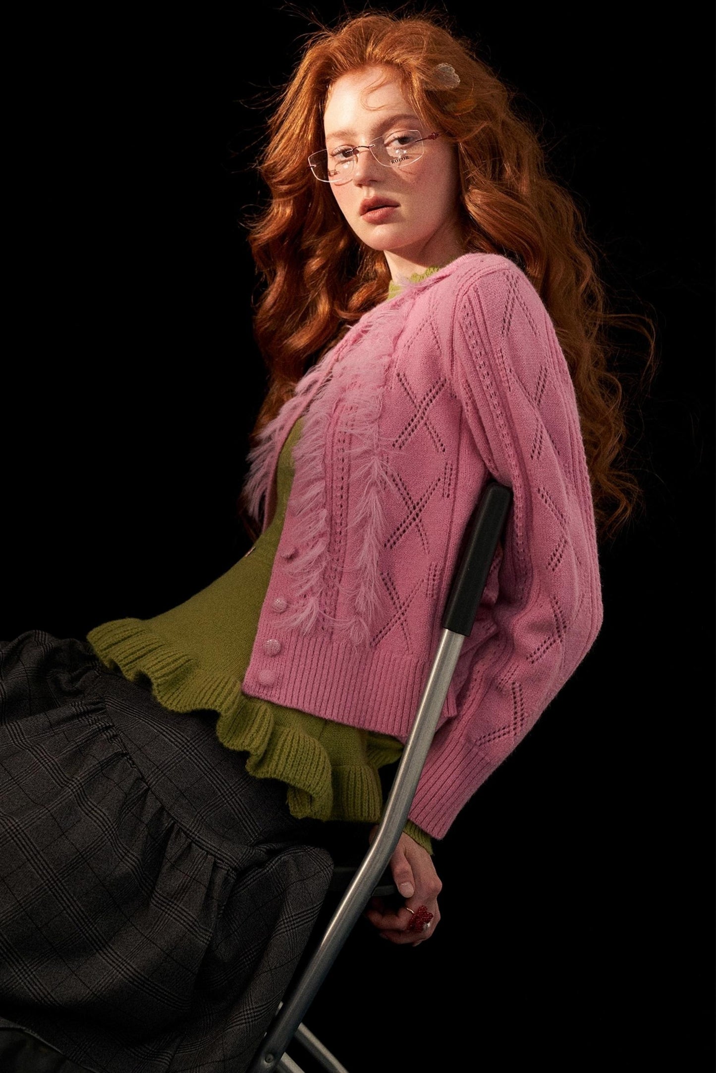 Gentle Knitted Cardigan Set-Up