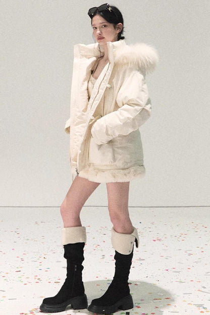 Snowfall Lace Knitted Dress