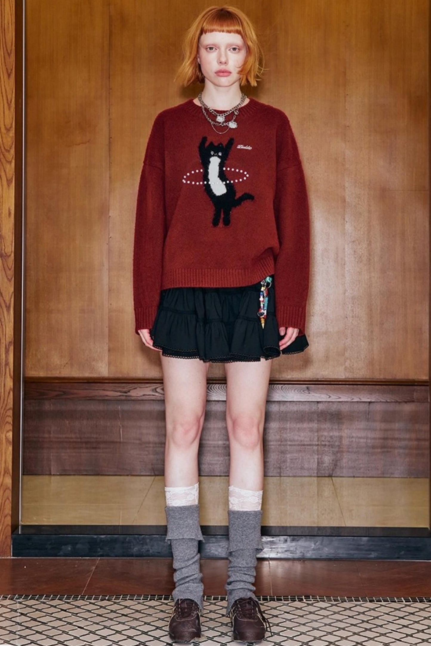 Laser Beaded Knitted Sweater