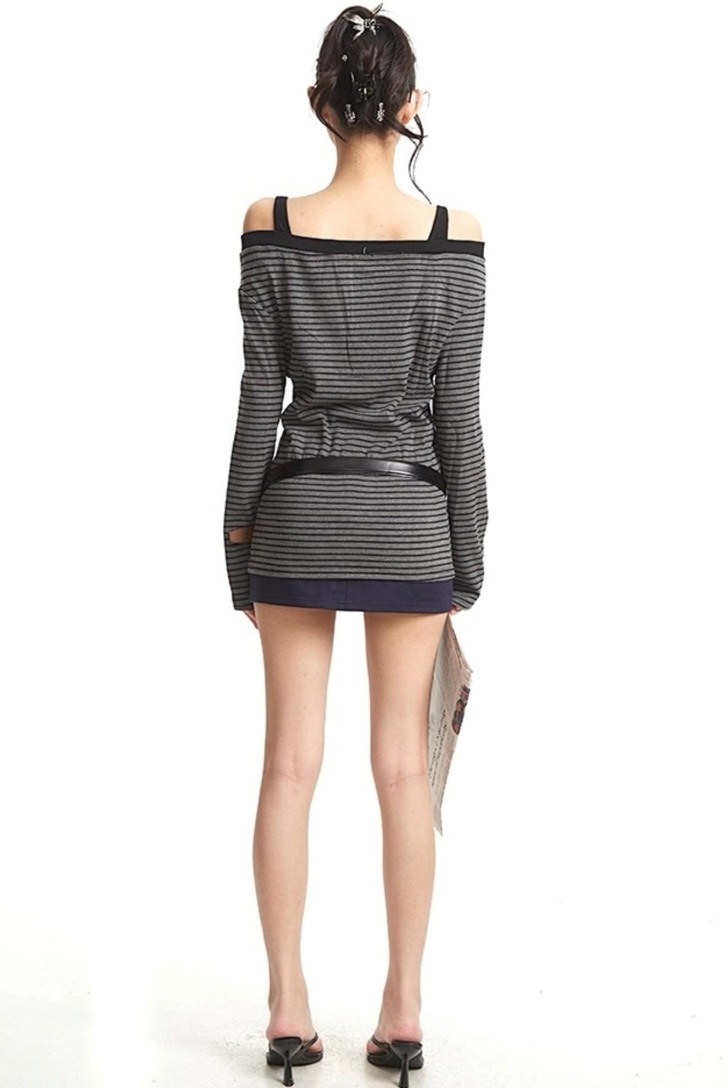 Embroidered Letter Sleeve Top