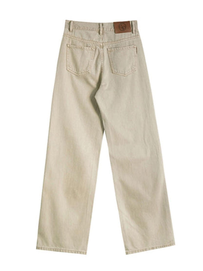 High-Waisted Tencel Straight Pants