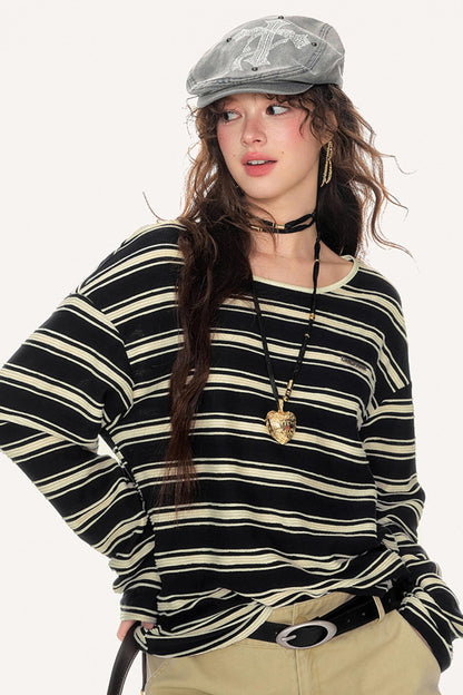 Striped Long Sleeve T-Shirt