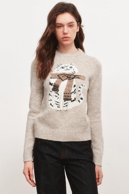 Kitten Crew Neck Sweater