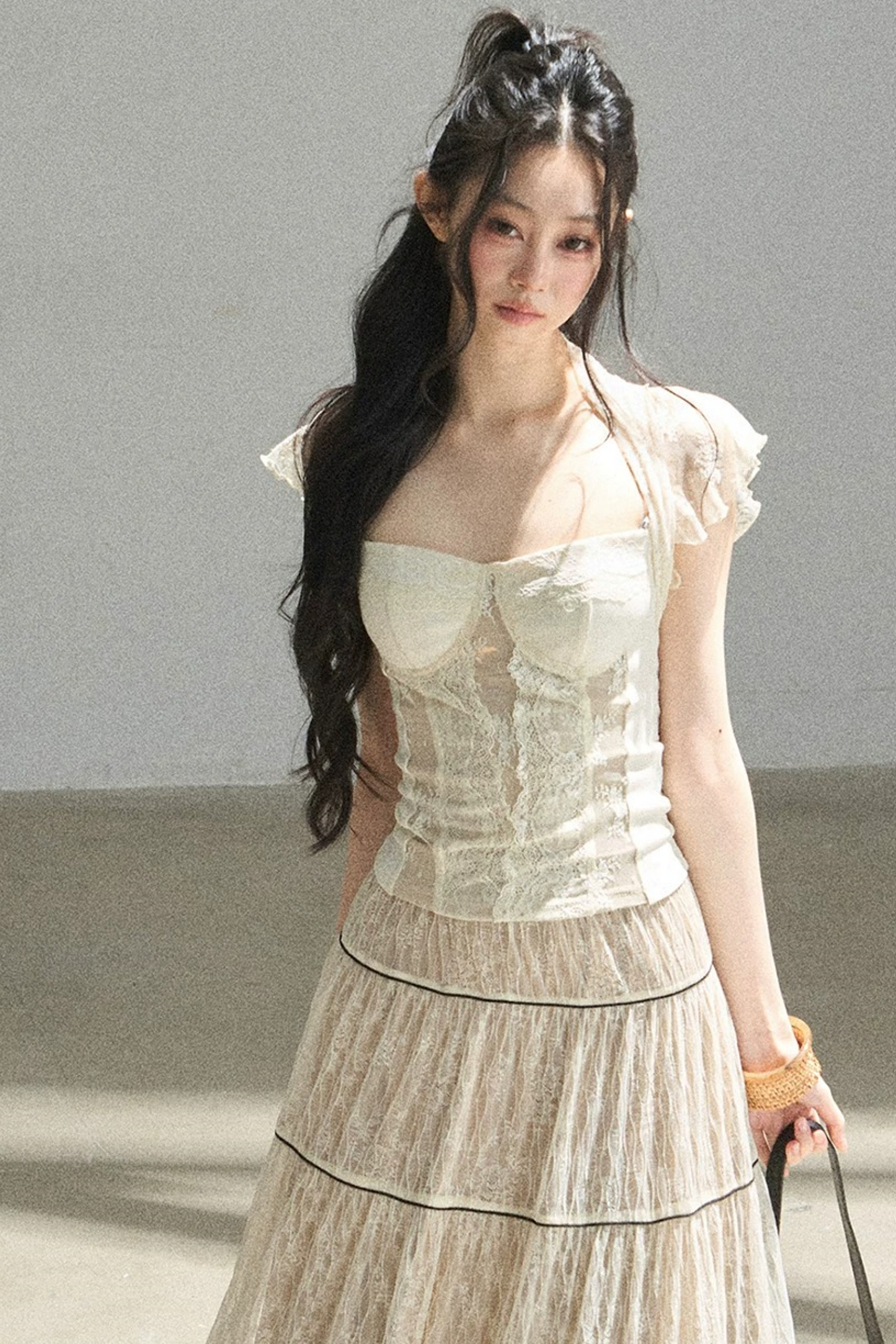 Lace Moonlit Rose Top