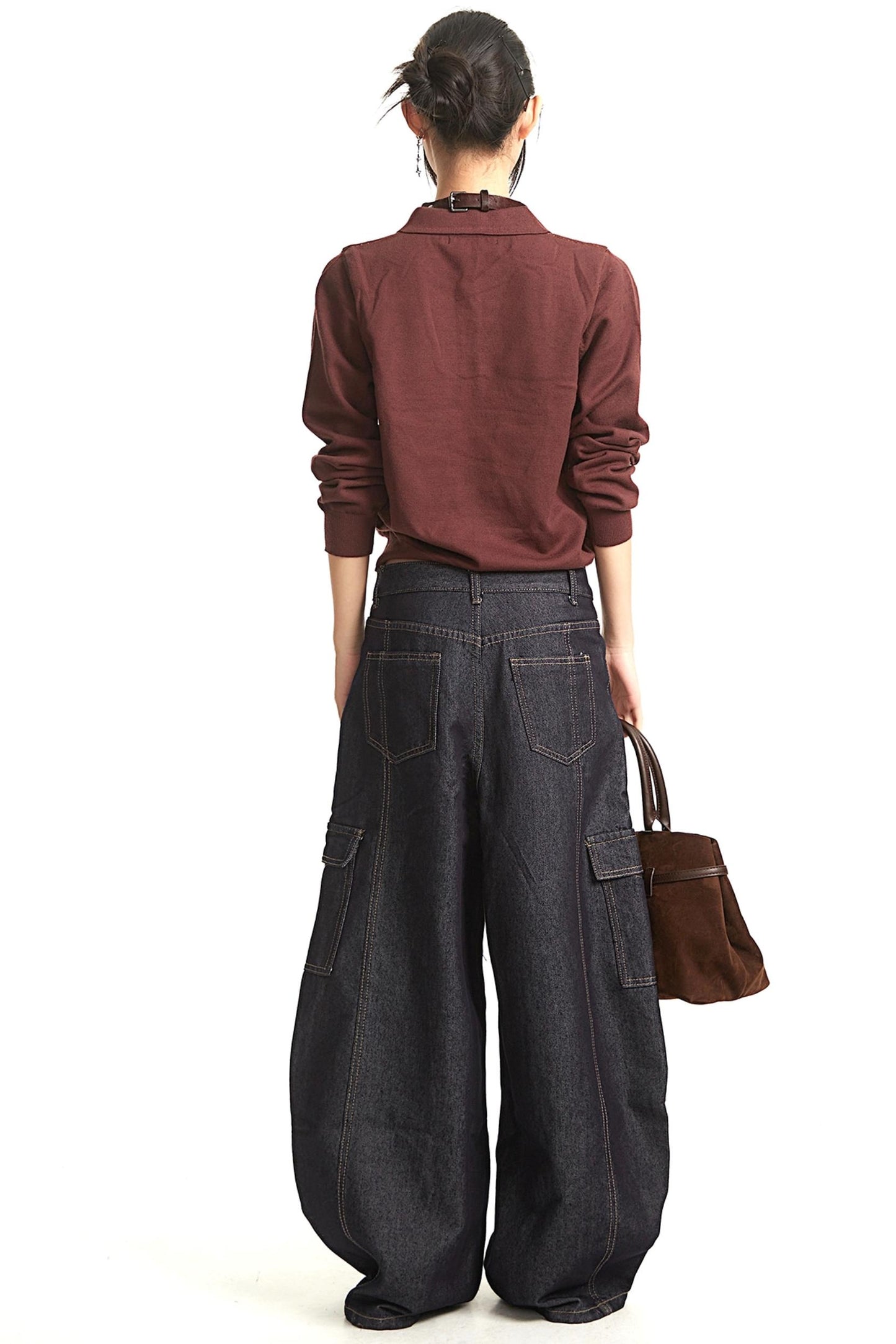 Vintage Brown Henry Knit Top