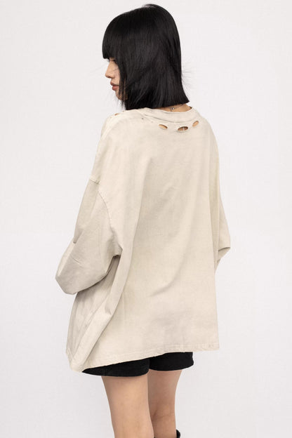 Lazy Retro Long Sleeve Top