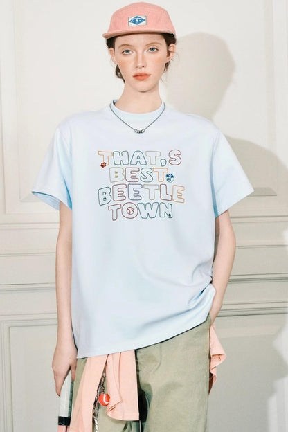 Vibrant High Neck Tee