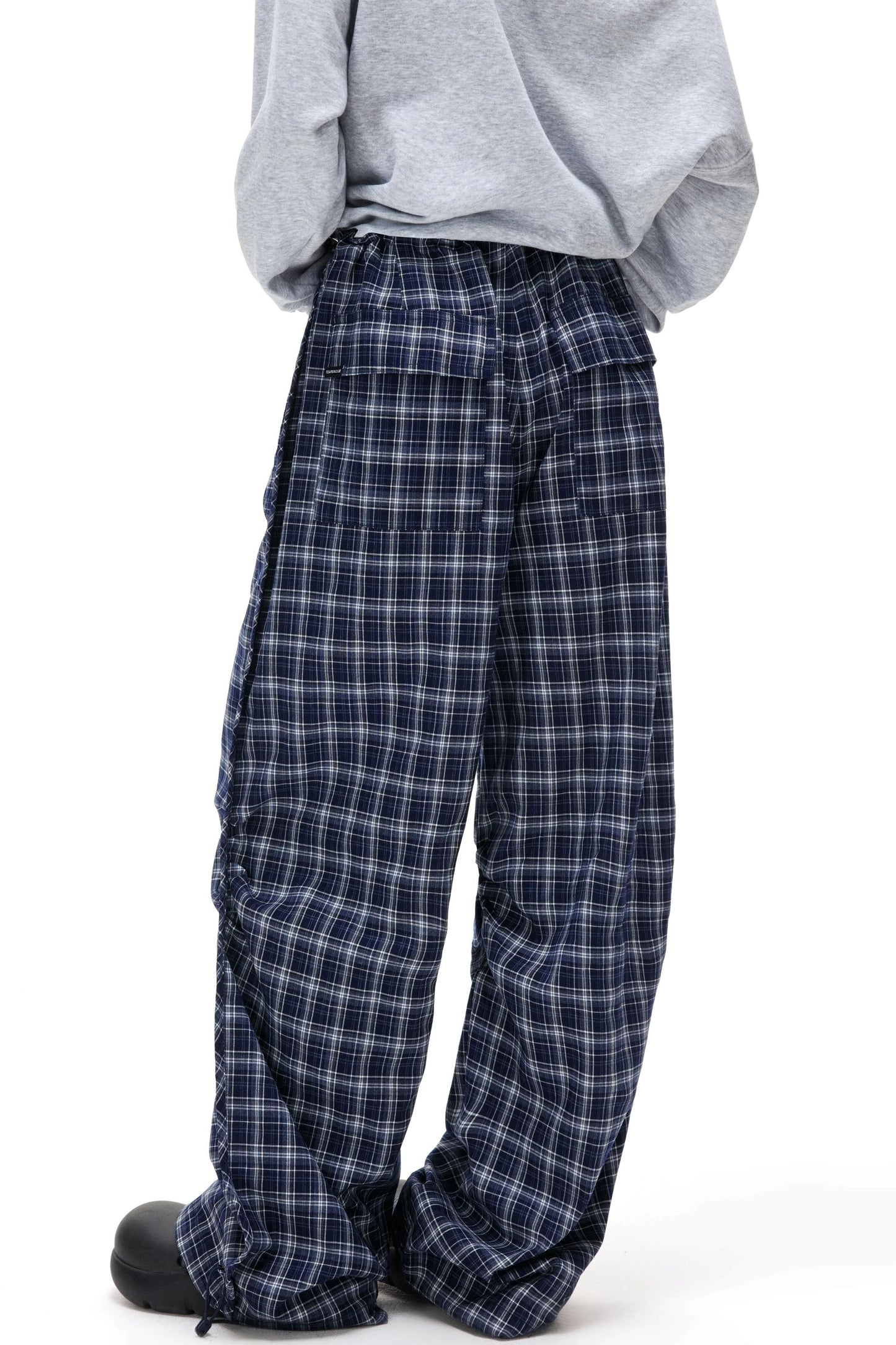 Plaid Revival Drapey Pants