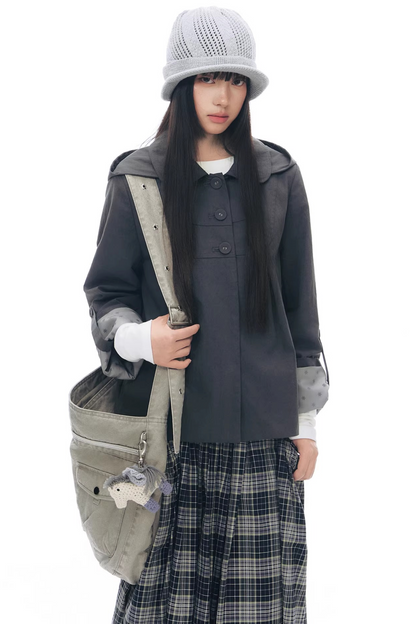 빈티지 패치워크 캔버스 가방