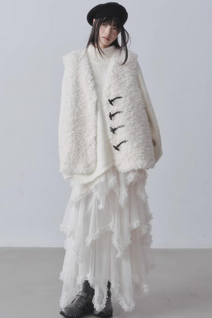 Asymmetrical Cake A-Line Skirt