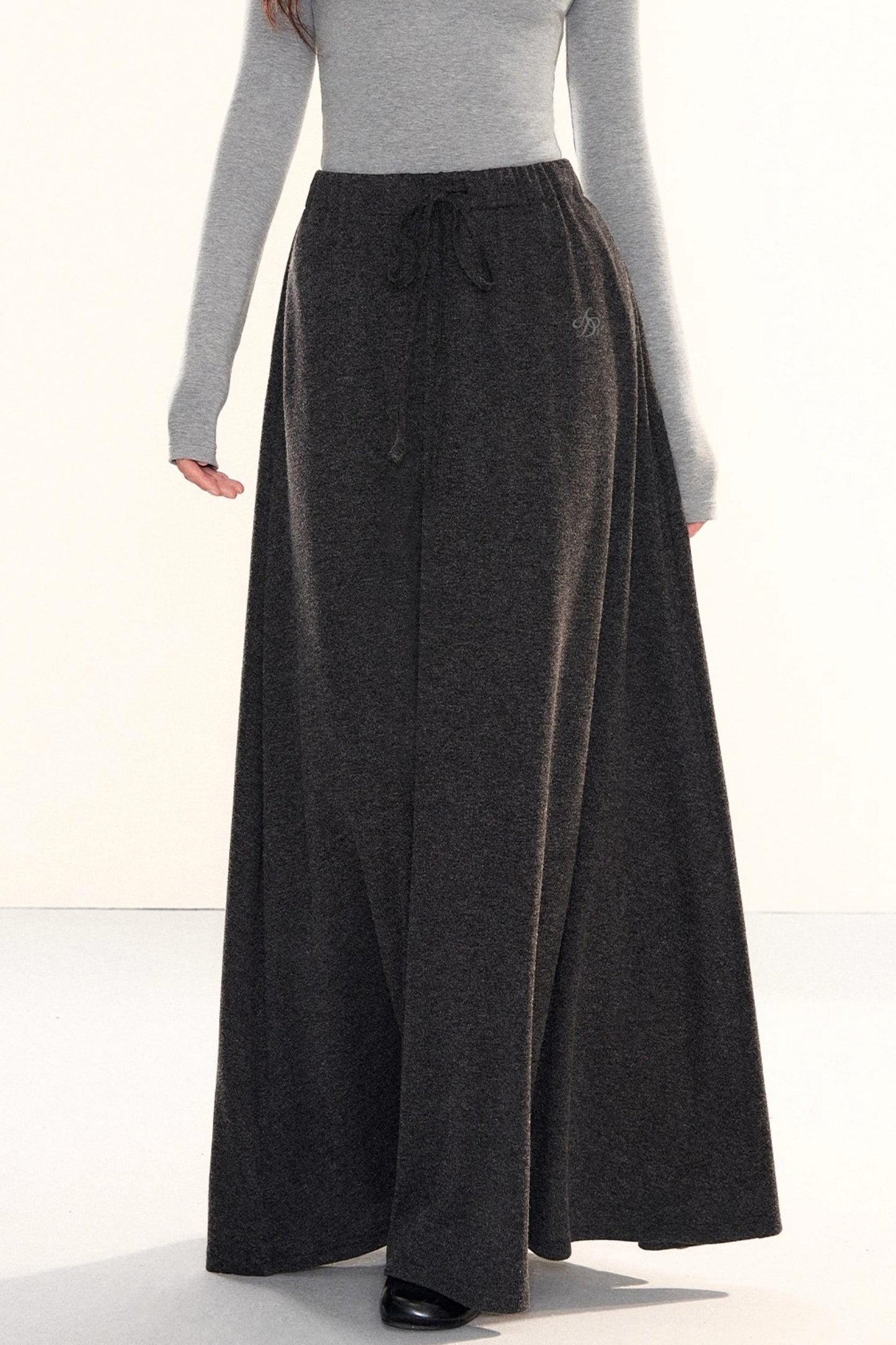 Elegant Knitted A-Line Skirt