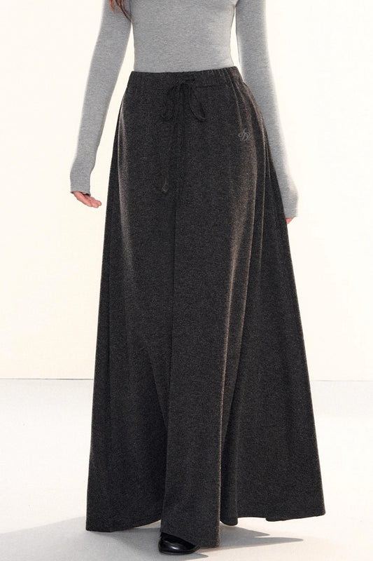 Elegant Knitted A-Line Skirt