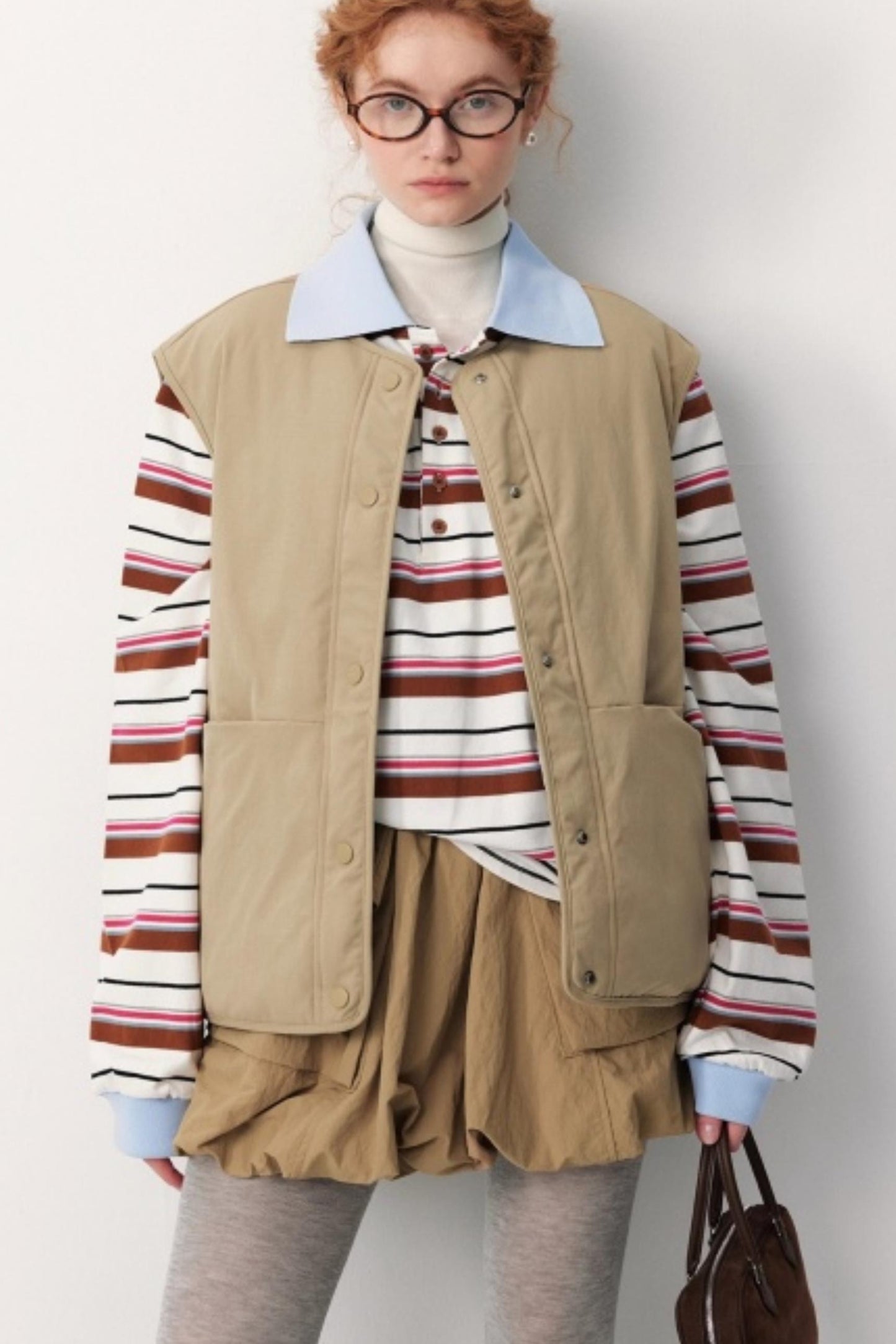 Reversible Plaid Down Vest