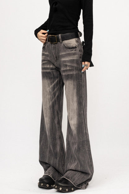 Retro Loose Drape Floor-length Pants