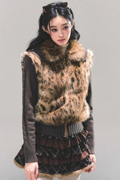 Eco-Friendly Fur Knit Coat