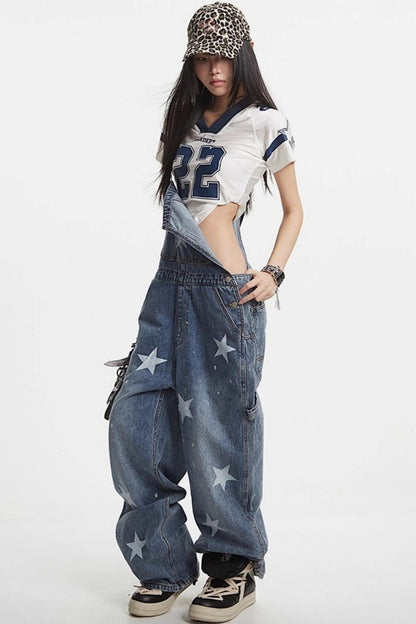National Denim Bib Pants