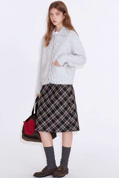 Velvet Wood Grain Cardigan