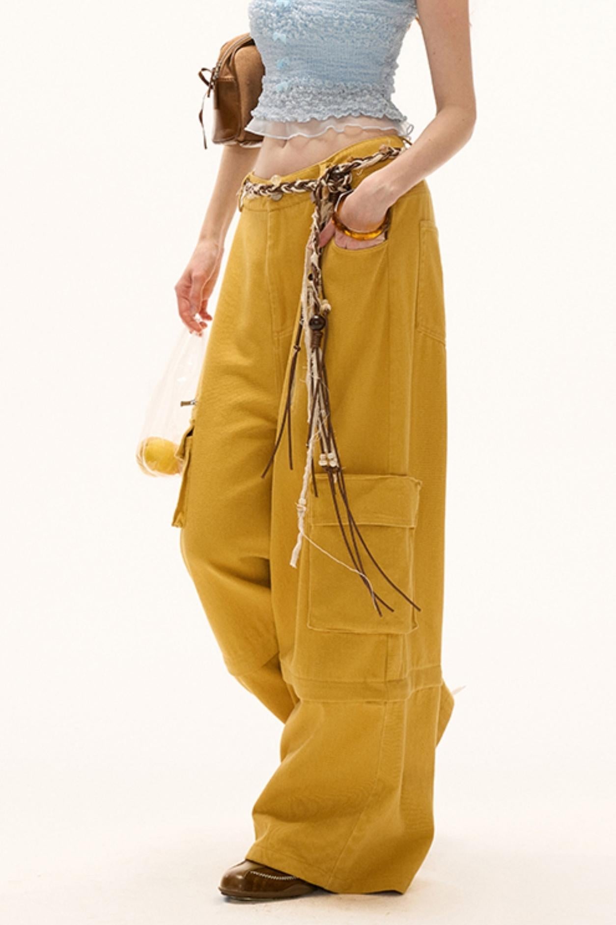 Yellow Summer Work Pants