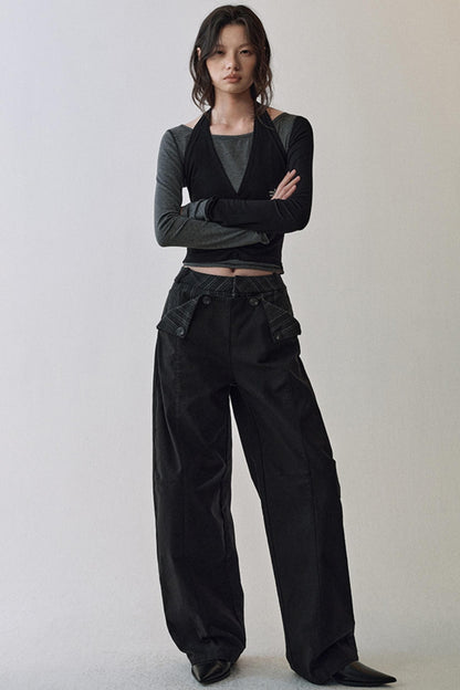 Striped Halterneck T-shirt