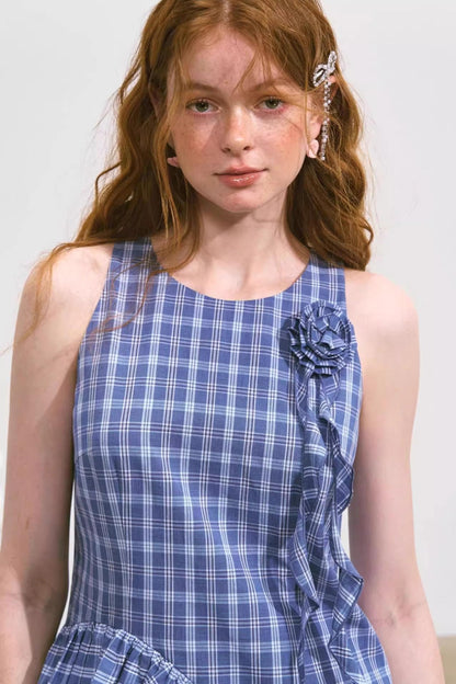 Summer Ruffle Sleeveless Dress