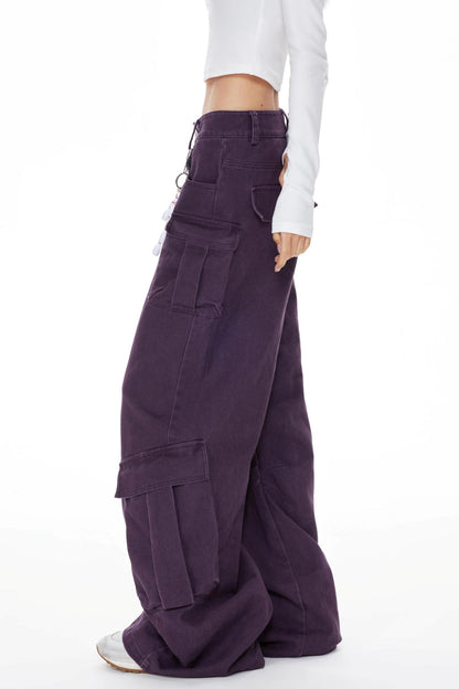 Purple Cargo Pants