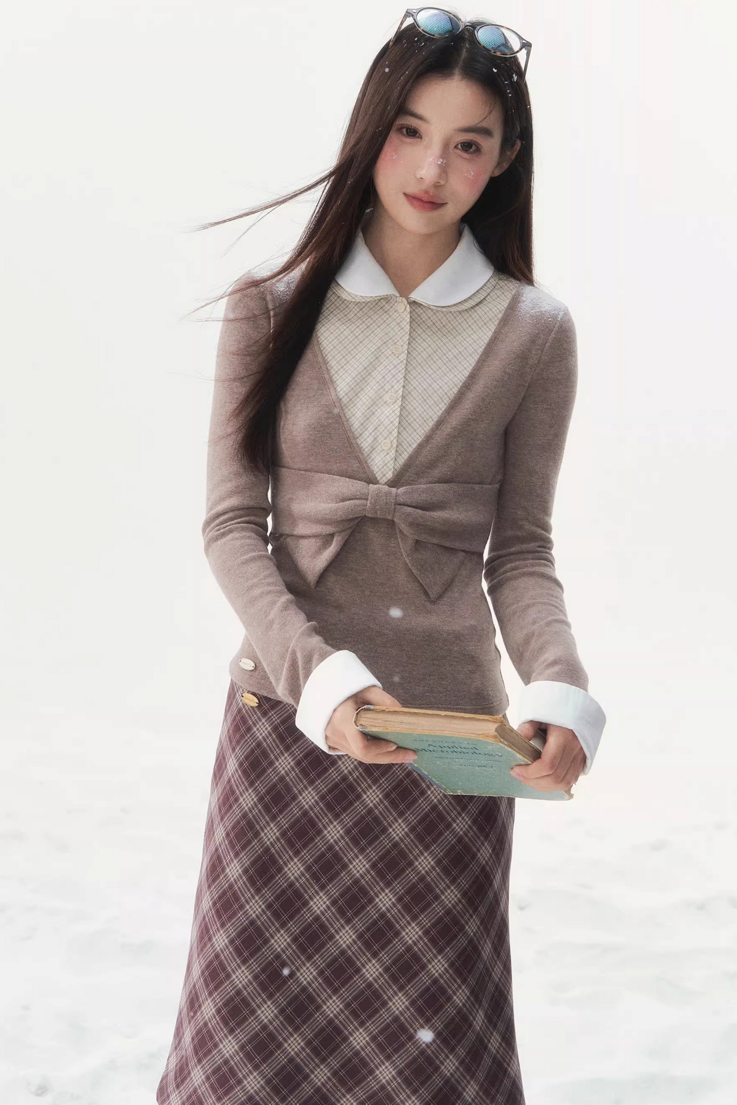 Doll Collar Three-Piece Top