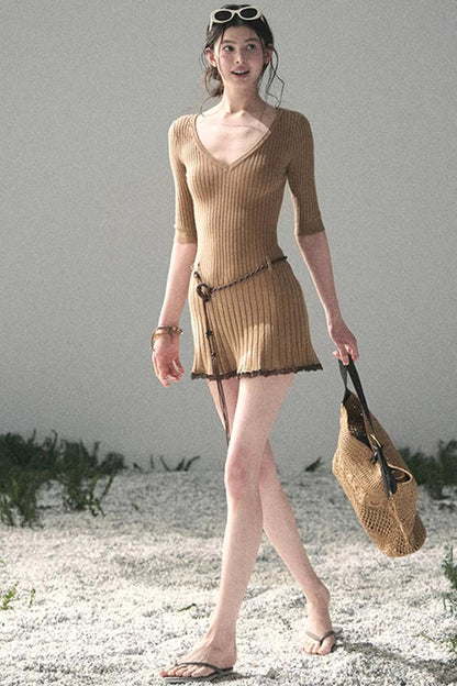 Amber Memories Knit Dress Set