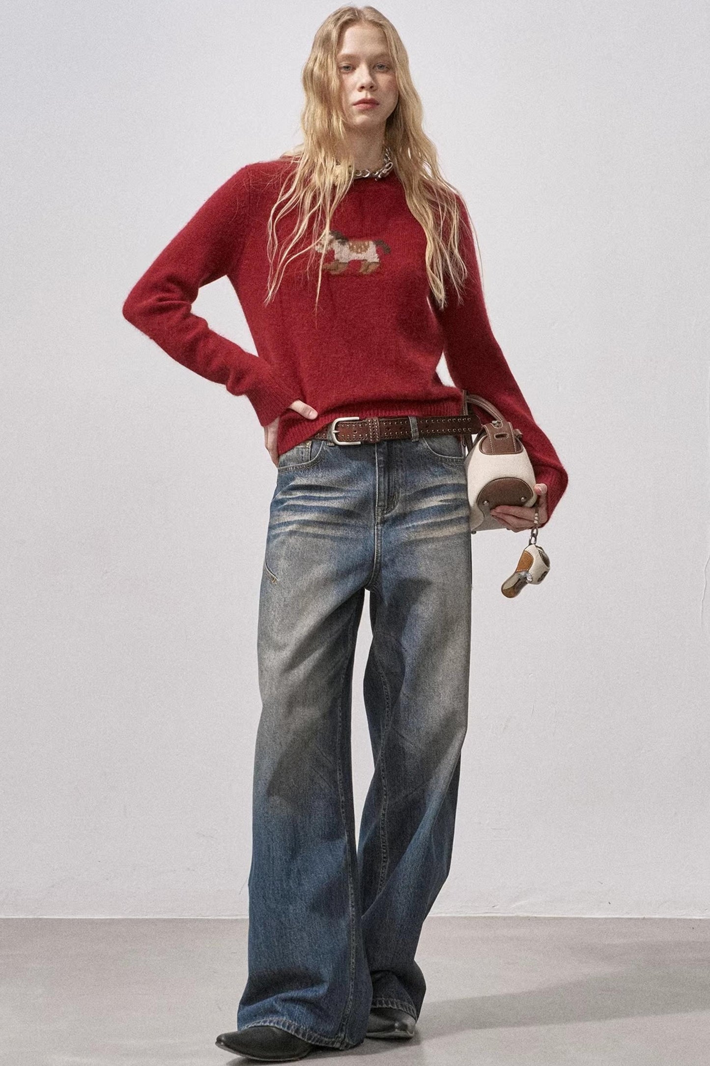 Little Horse Red Sweater