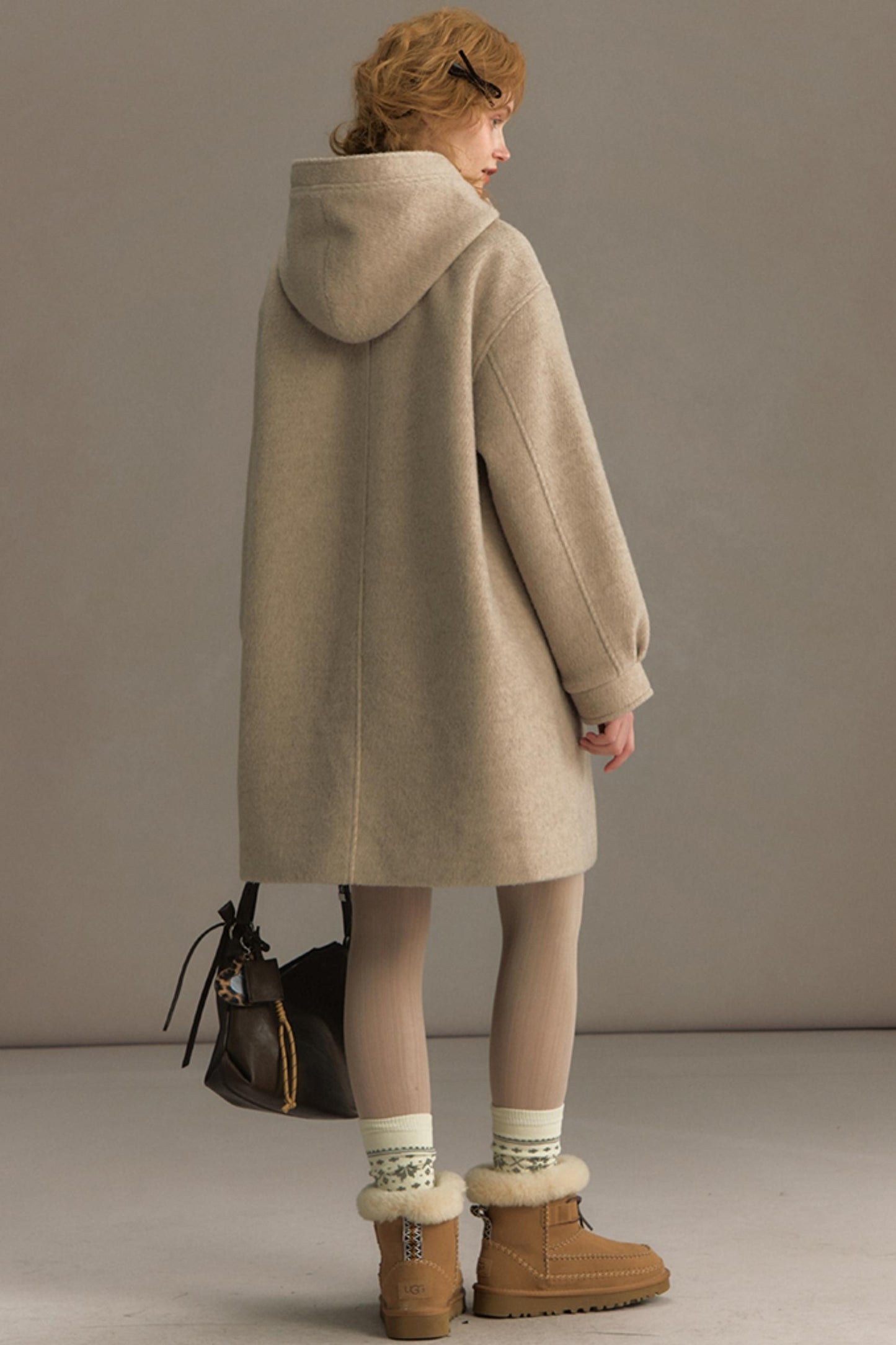 Snow Night Hooded Woolen Jacket