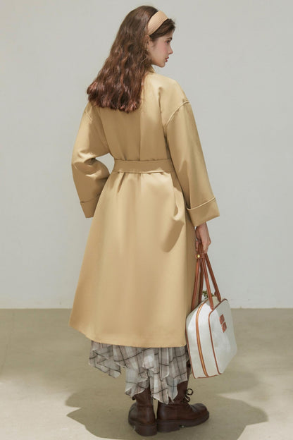 Autumn Double-Breasted Long Coat