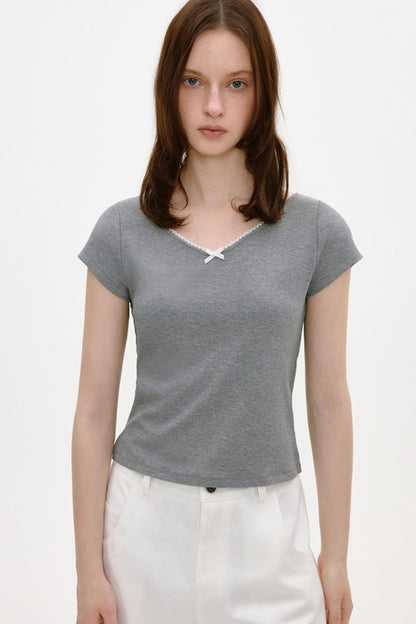 Vintage Lace V-Neck Top