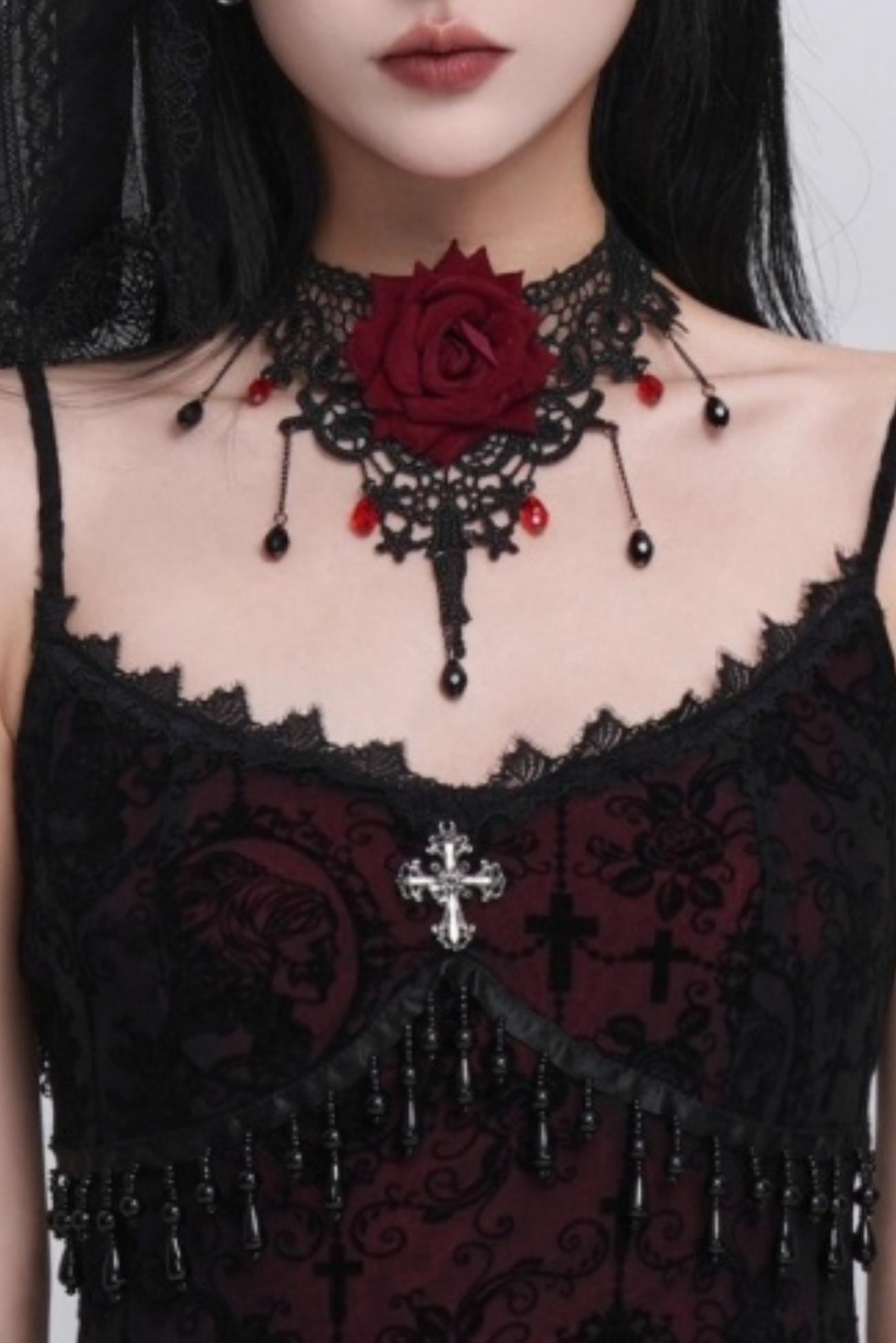 Rose Choker Necklace