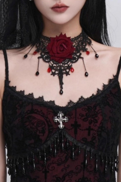 Rose Choker Necklace