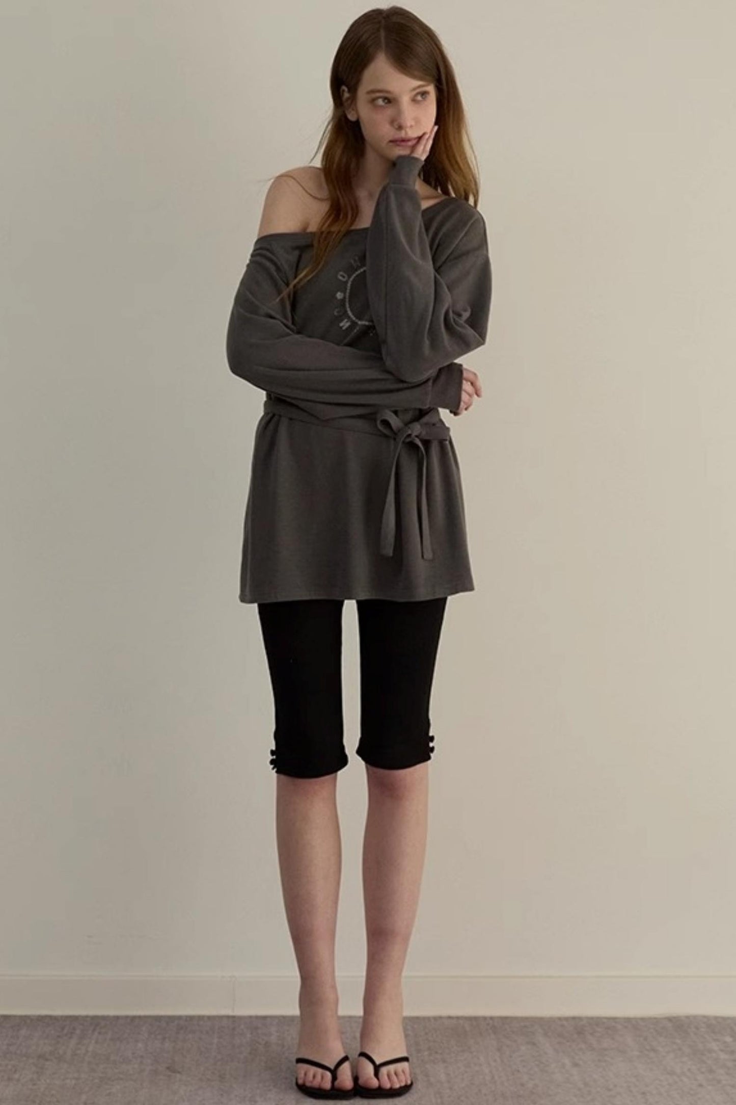 Personalized Slouchy Tie Sweatshirt