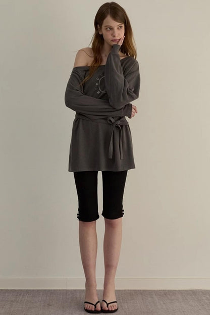 Personalized Slouchy Tie Sweatshirt