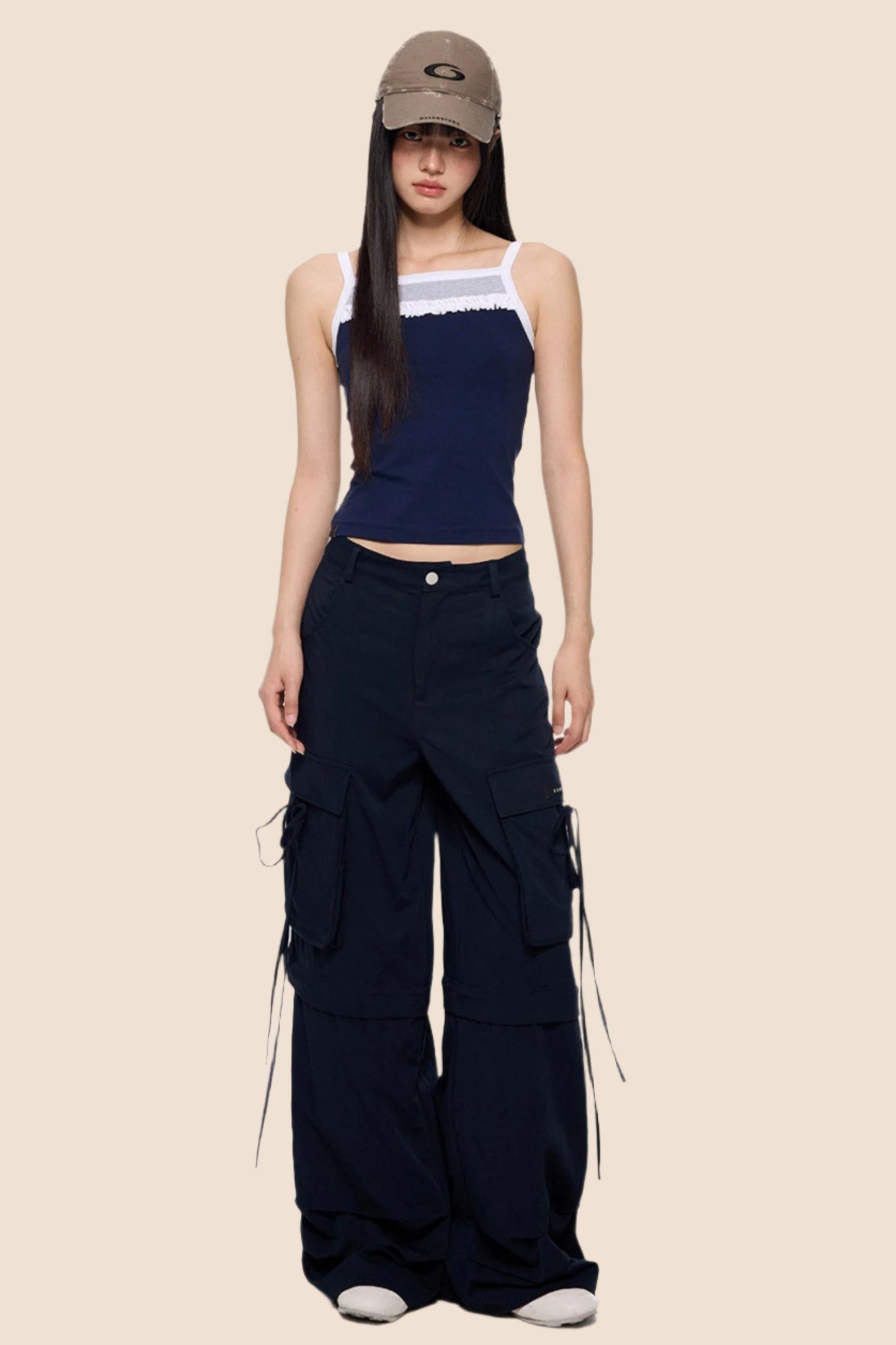 Removable Wide-Leg Slacks