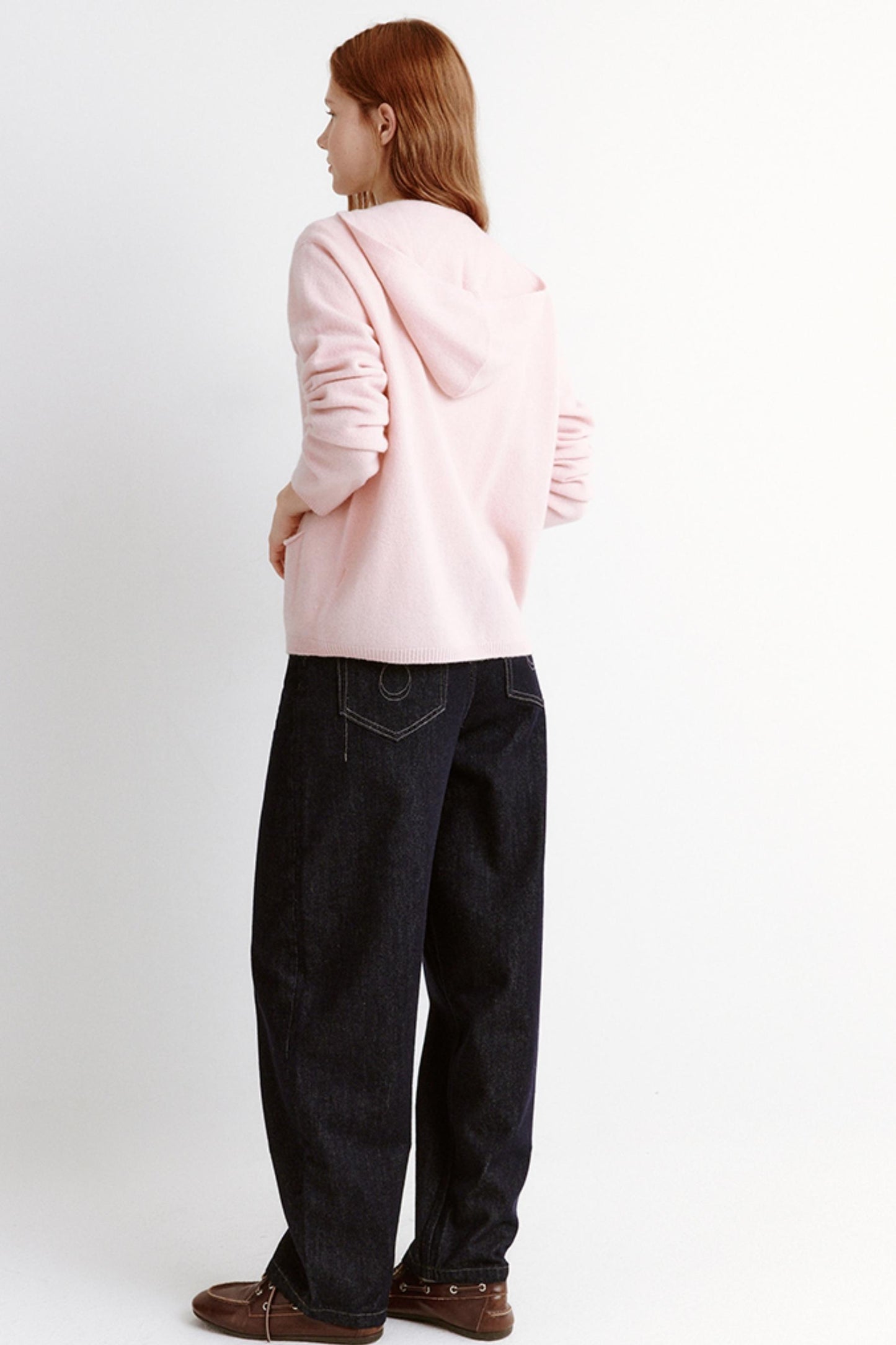 Winter Vintage Contrast Jeans Pants