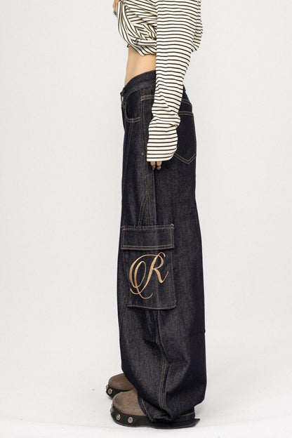 Autumn Winter Wide-leg Scimitar Pants