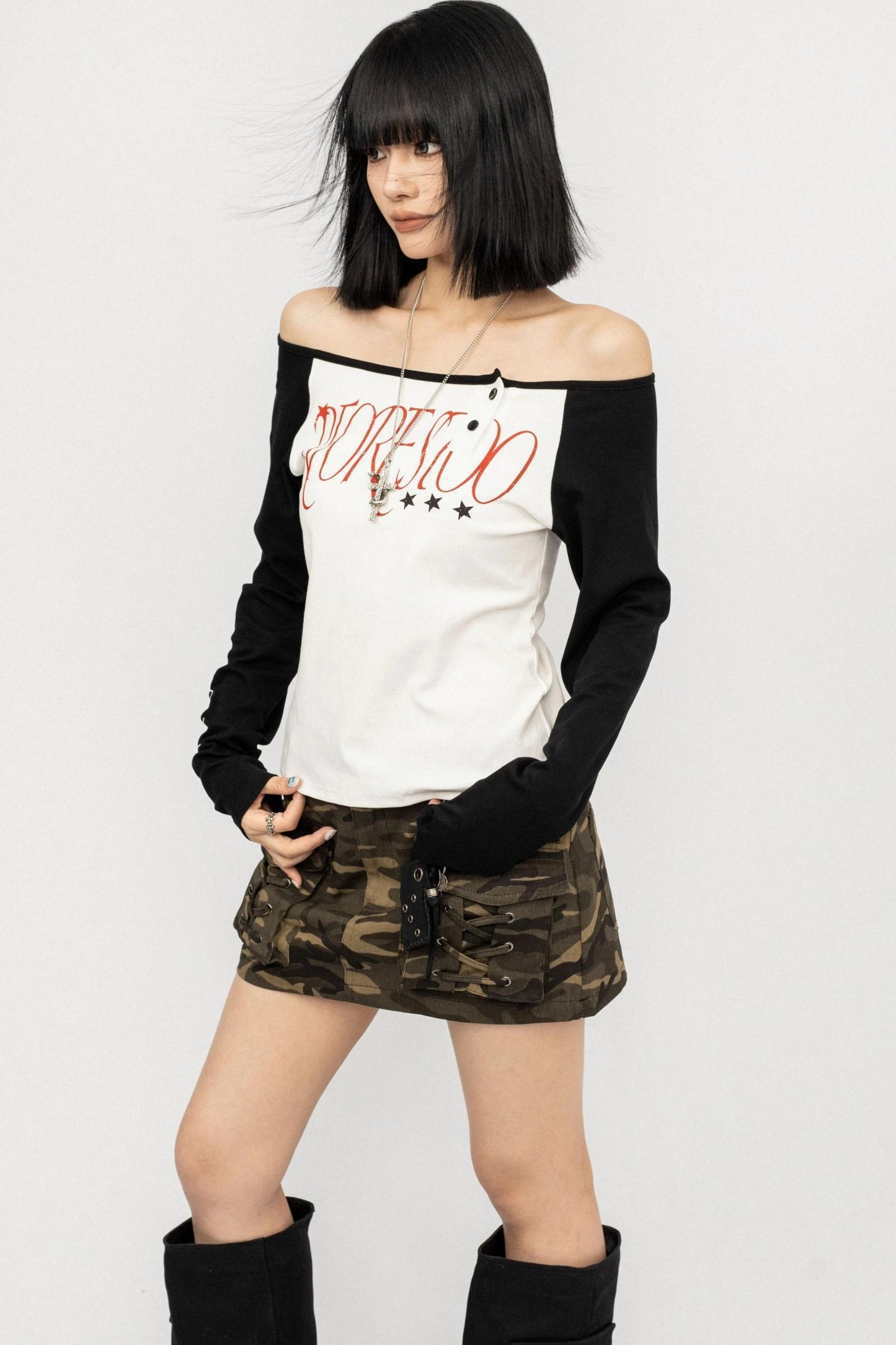 Color-block Long Sleeve Shirt