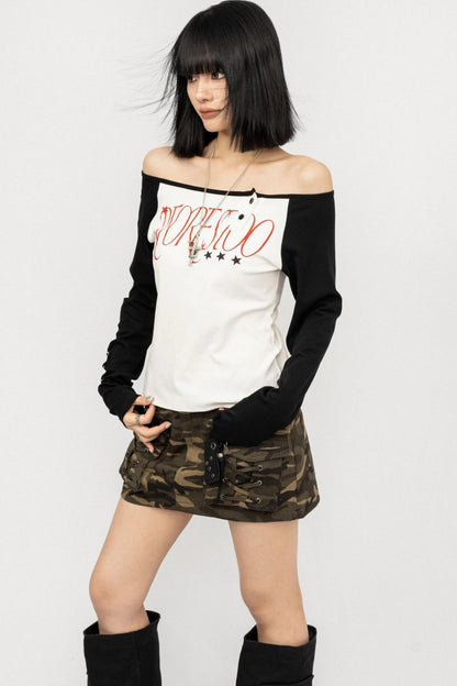 Color-block Long Sleeve Shirt