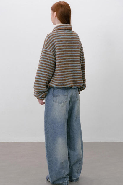 Sea Salt Striped Wool Sweater