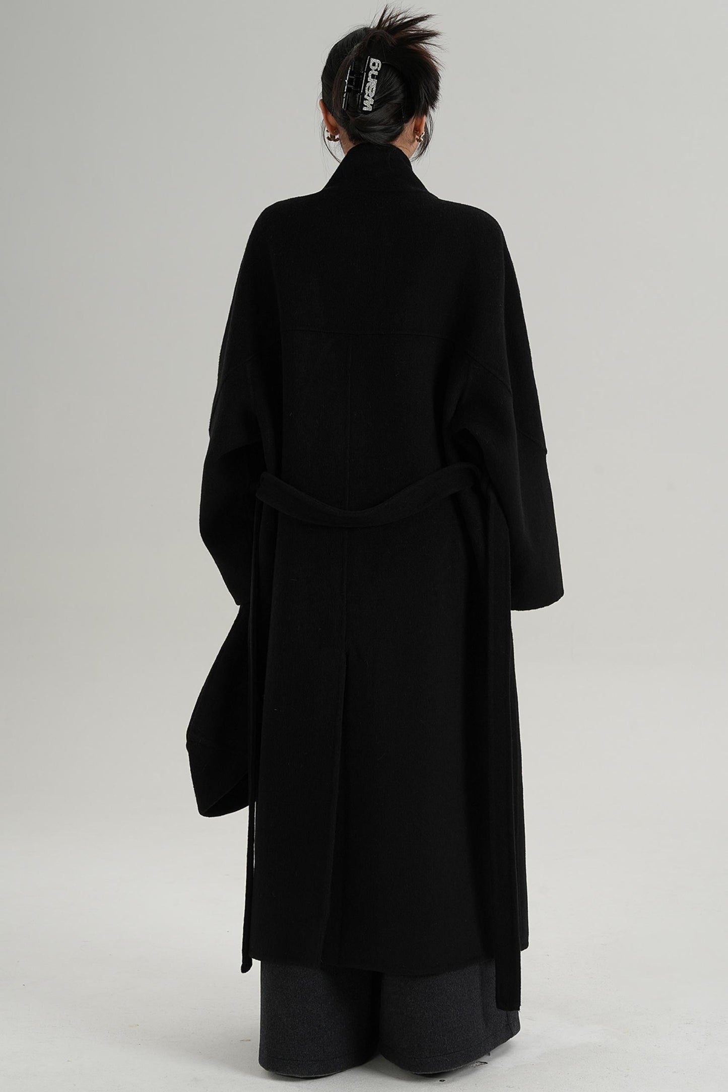 Woolen Elegance Long Jacket