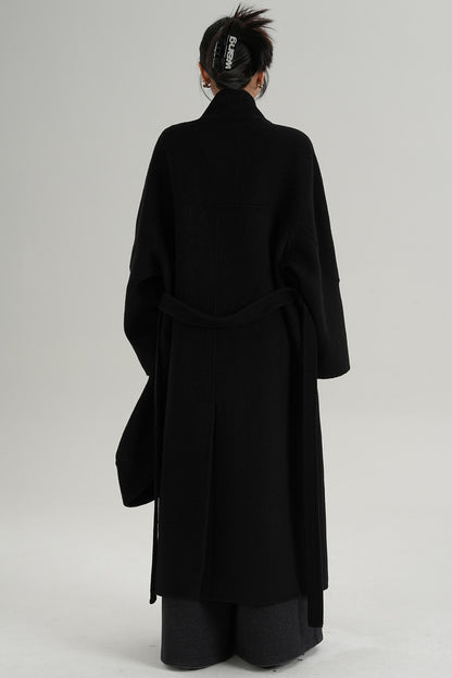 Woolen Elegance Long Jacket