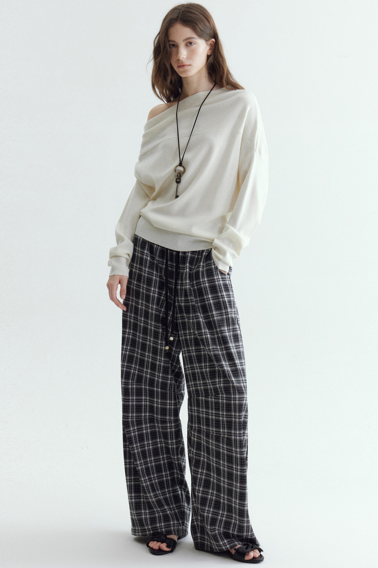 Classic Plaid Patchwork Pants